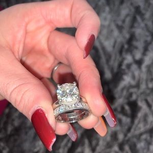 Princess halo wedding set